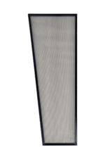 Ścianka boczna do daszku z poliwęglanu dymionego 130 x 50 x 30 cm