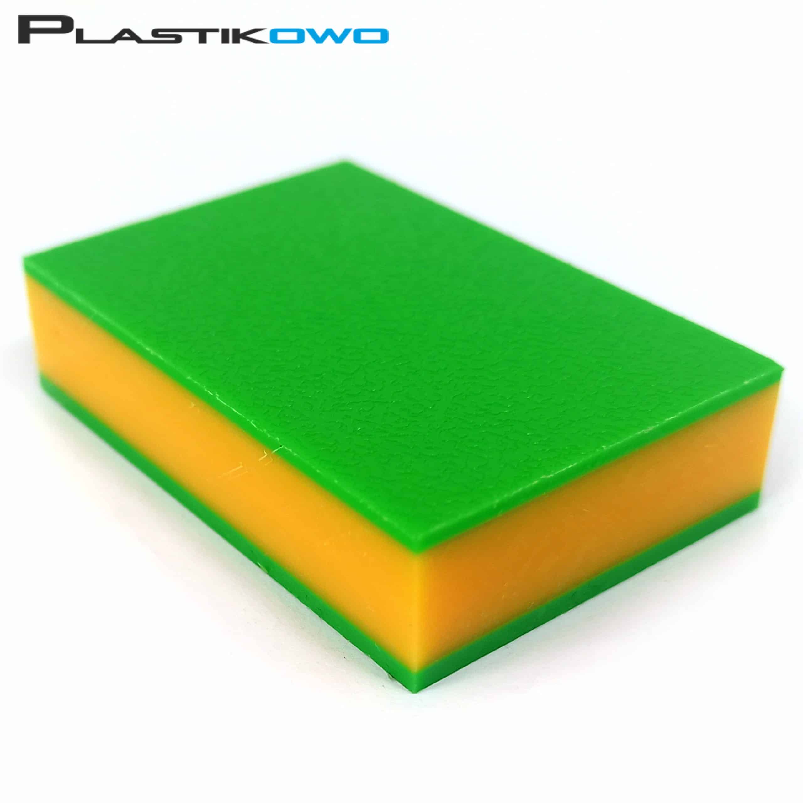 Płyty polietylenowe PE-HD 300 zielony/żółty/zielony
