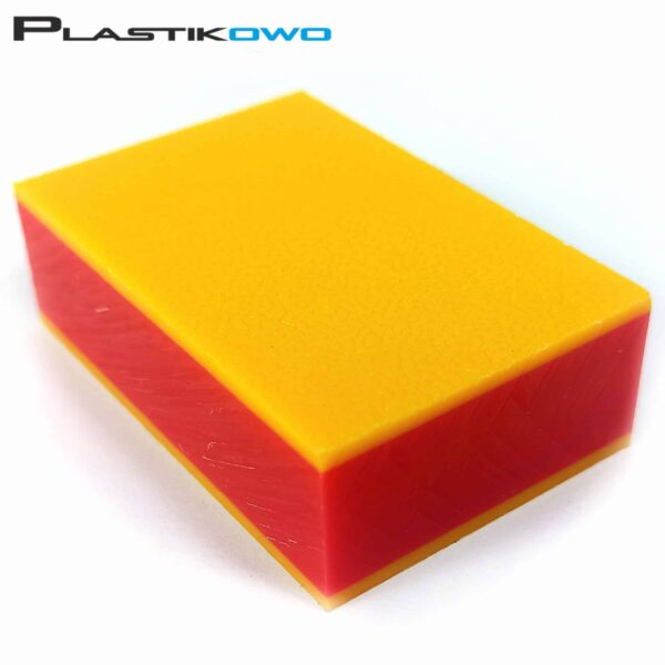 Płyty polietylenowe PE-HD 300 żółty/czerwony/żółty