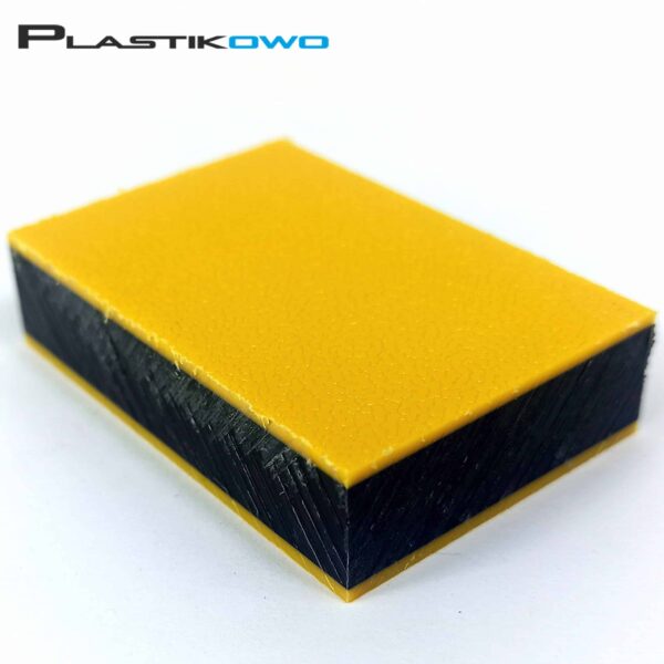 Płyty polietylenowe PE-HD 300 żółty/czarny reg./żółty