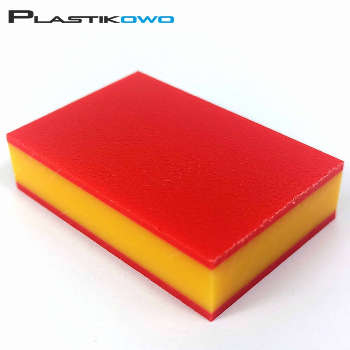 Płyty polietylenowe PE-HD 300 czerwony/żółty/czerwony