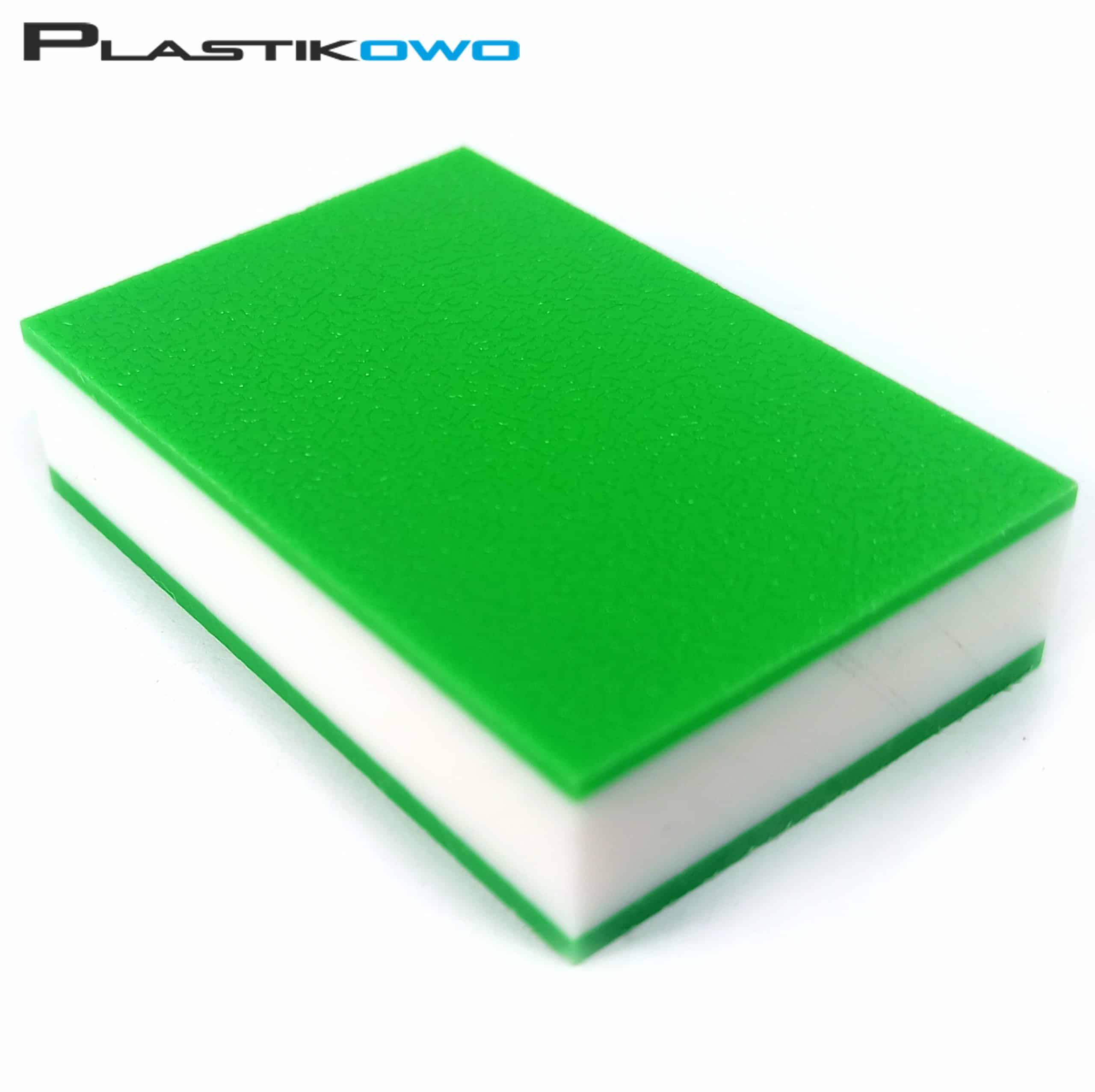 Płyty polietylenowe PE-HD 300 zielony/biały/zielony