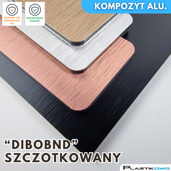 Dibond szczotkowany - różne kolory