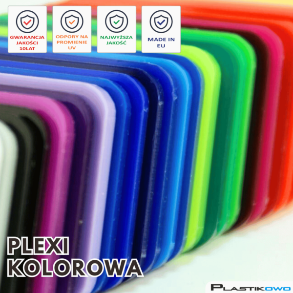 Plexiglas PMMA – płyta plexi kolor wysoka jakość