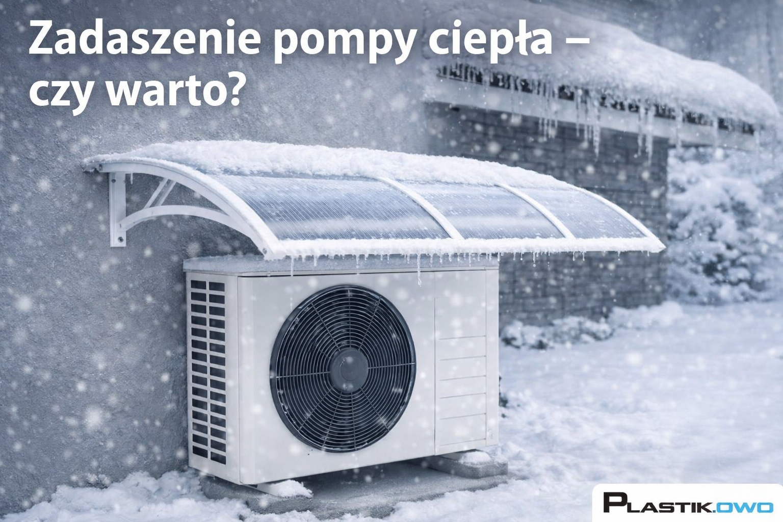 zadaszenie pompy ciepła z poliwęglanu