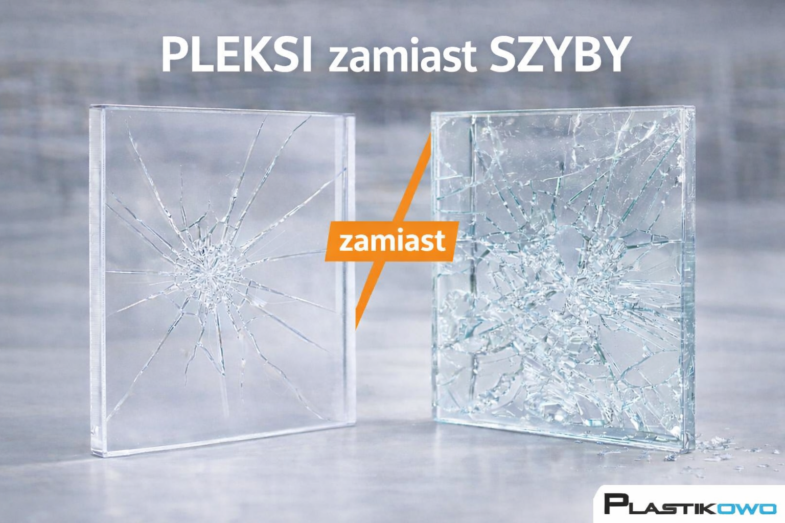 pleksi zamiast szyby